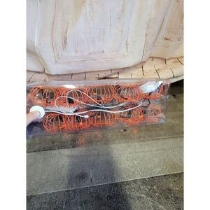 Halloween orange metal string light decor figure